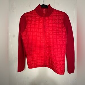 For Cynthia Vibrant Red Knit Jacket